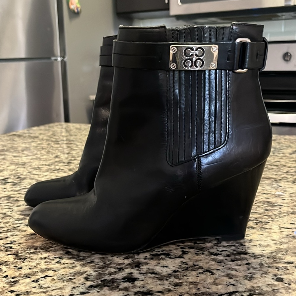 COACH Letty Leather Ankle Boots Booties size‎ 8 - Picture 4 of 5